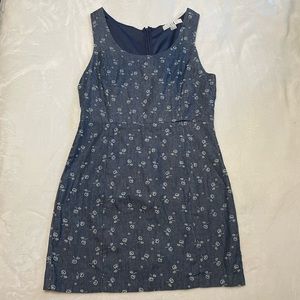 Forever 21 Floral Chambray Shift Dress